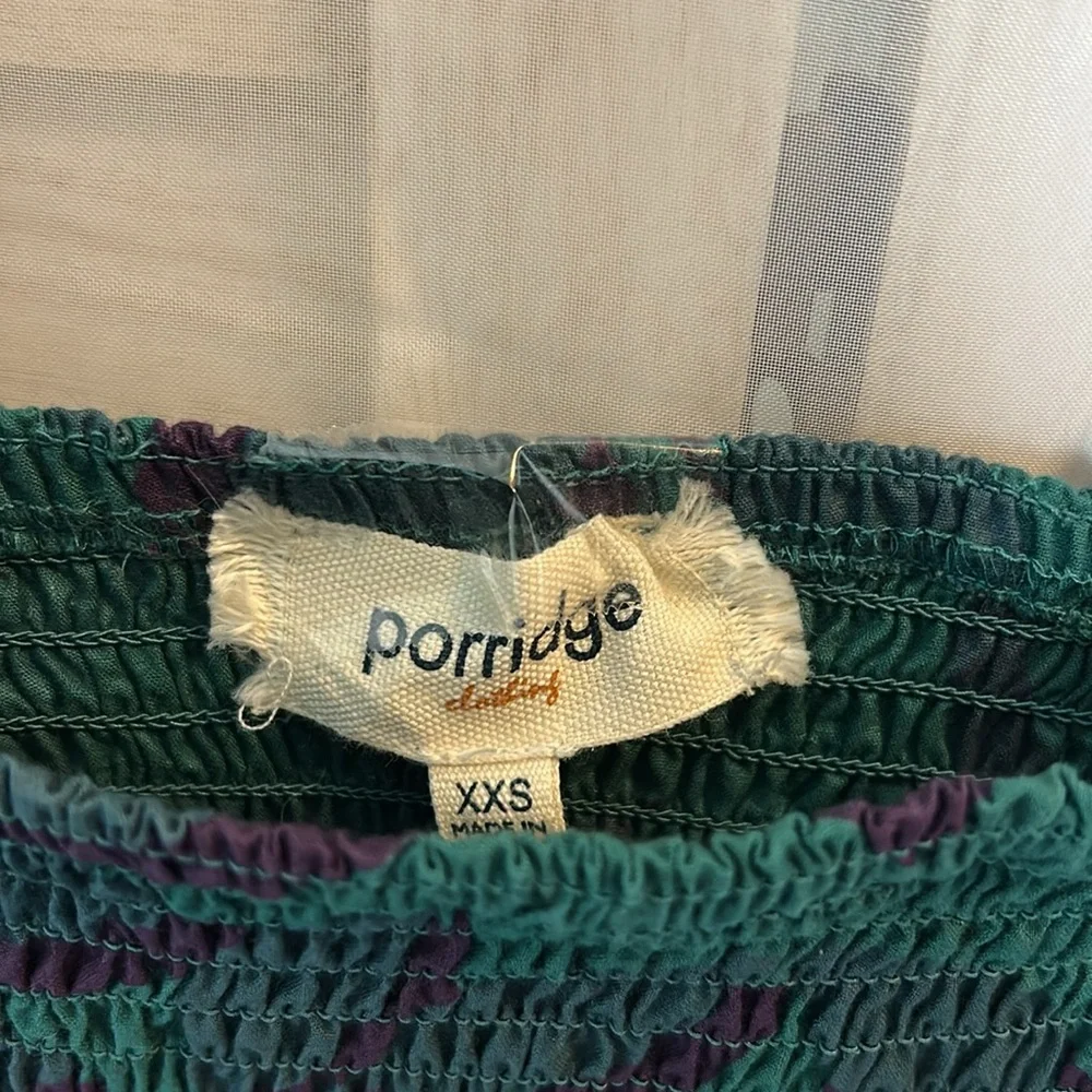 NWT Anthropologie Porridge Jina Smocked Babydoll Top. Size XXS - Picture 3 of 11